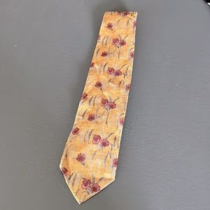 Zegna Tie Floral Print Silk